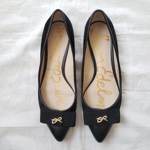 Sam Edelman Suede Leather Point Flats Lizzy